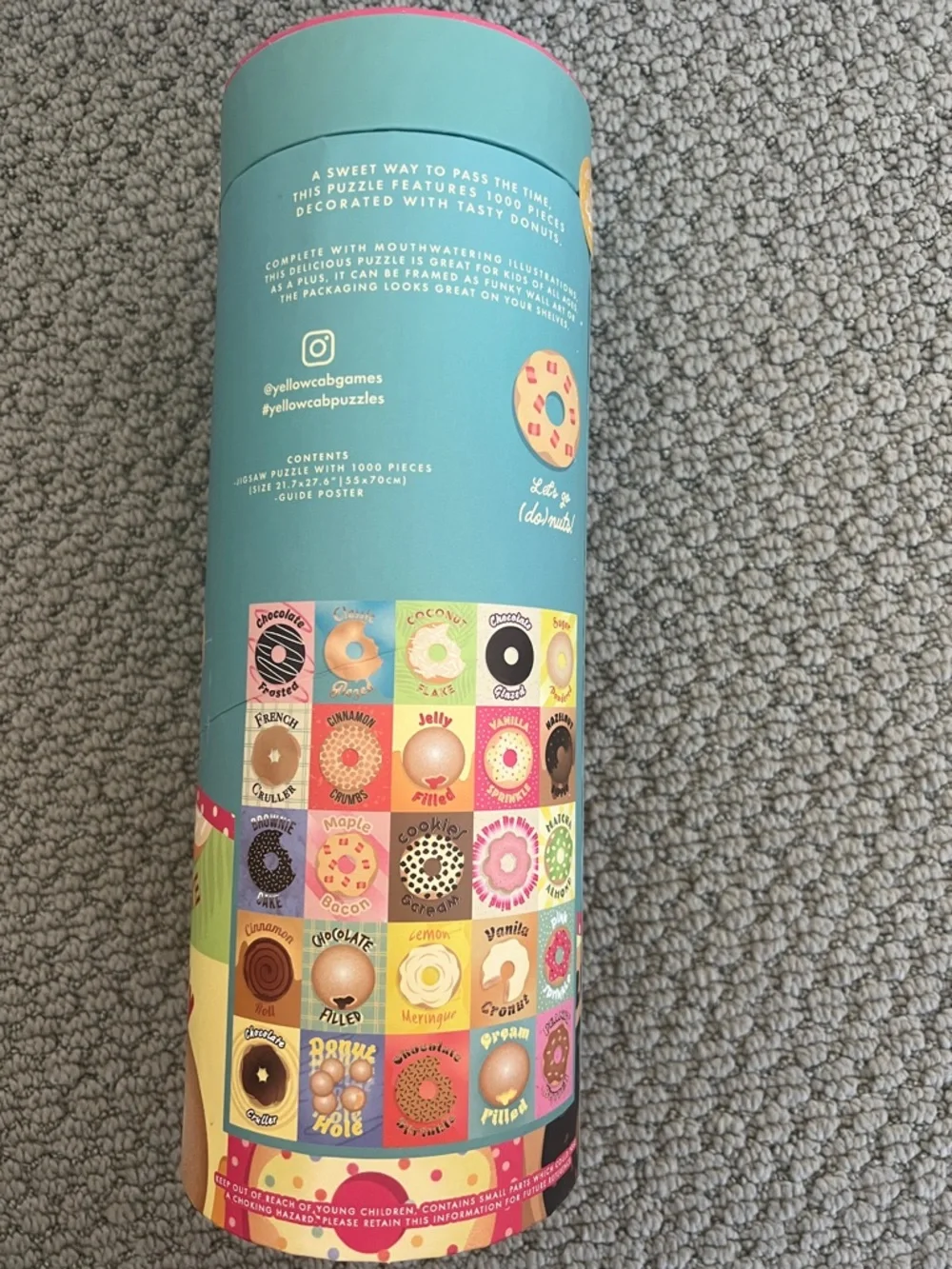 Donuts Guide 1000-Piece Jigsaw Puzzle - Teal & Pink